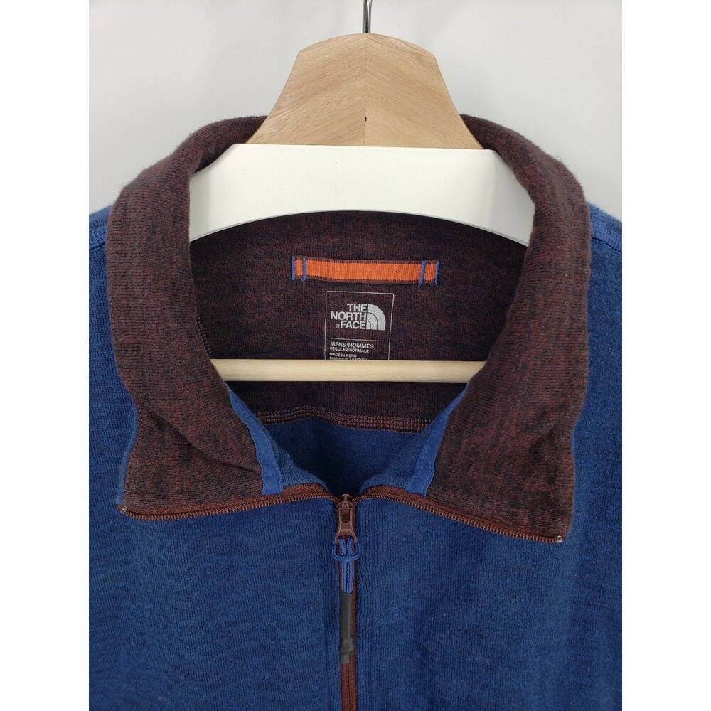 The North Face Copperwood 1/4-Zip Pullover Mock Men's Size Large Navy Blue - Picture 3 of 3
